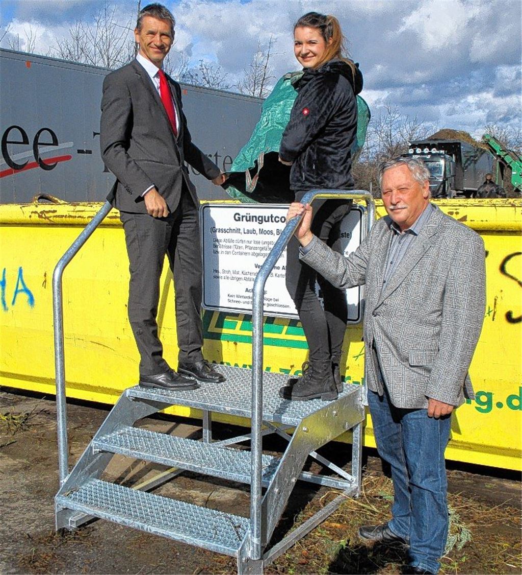 Treppen für Gras-Container