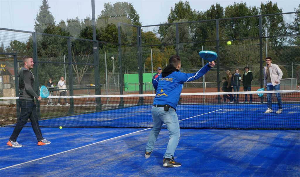 Vor der Einweihung werden die Courts bereits rege genutzt. Foto: Friedrich