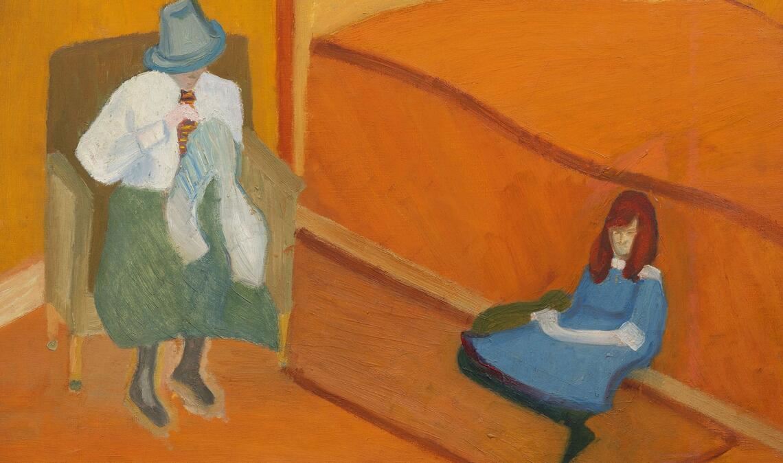 Vor ihrer Dada-Phase malt Susanne Duchamp gegenständlich: „Intimität“ von 1911.