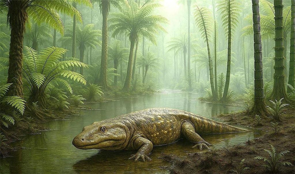 Vor mehr als 200 Millionen Jahren gingen in Bayern riesige Lurche wie Cyclotosaurier auf Beutefang.