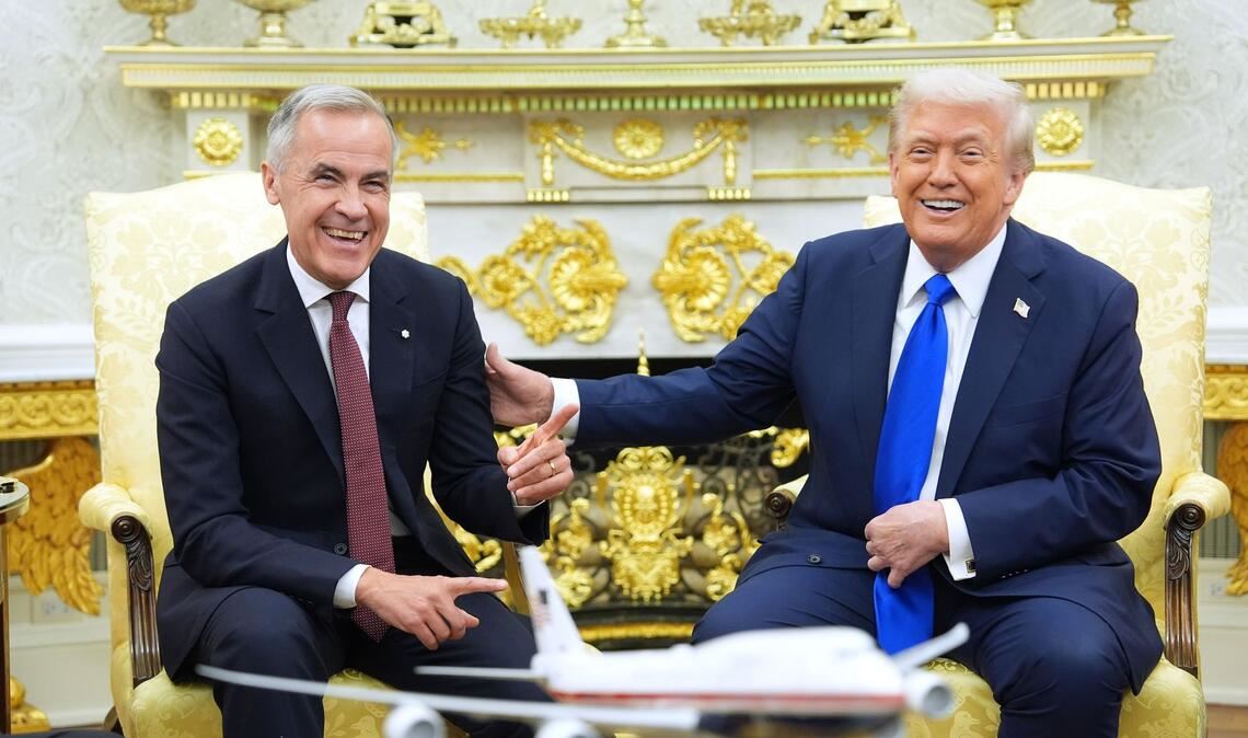 Vor wenigen Wochen war die Stimmung zwischen Kanadas Premierminister und dem US-Präsidenten noch gut. (Archivbild)