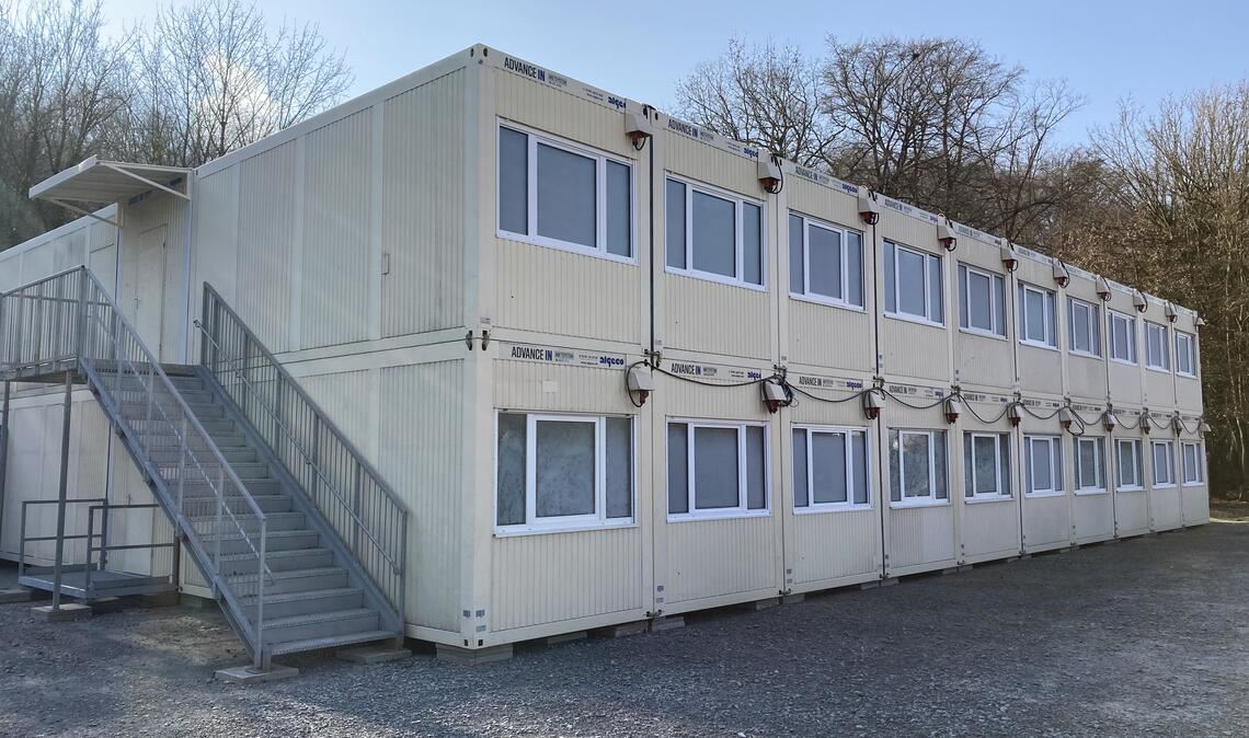 Vorbild für Dietlingen: die Container-Unterkunft in Maulbronn. Foto: Enzkreis/Bauer