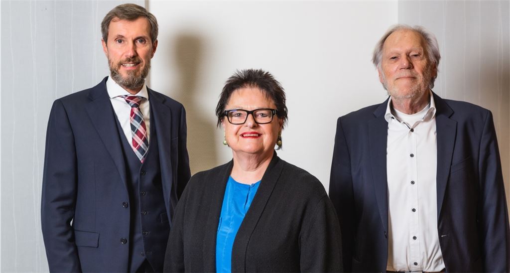 Vorstand (v.li.): Martin Sailer, Elsbeth Rommel und Wolf-Dieter Fuchslocher.Foto: Klassen