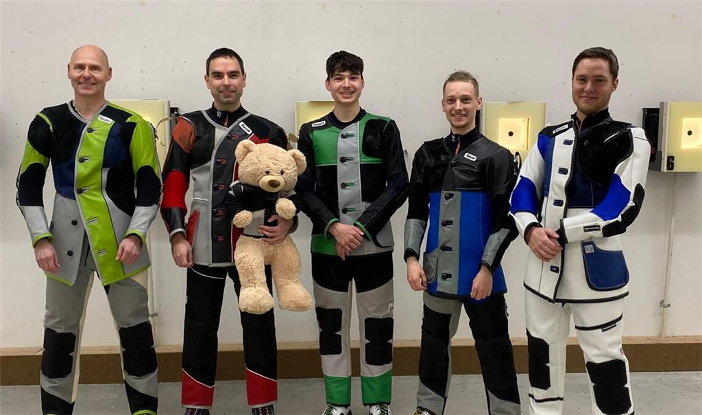 Vorzeitige Meister: Ralf Fischer, Jochen Palmer, Max-Sebastian Blum, Julian Heinrich und Kevin Striegel (v.li.).