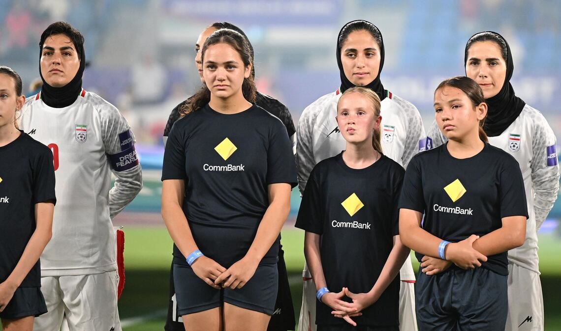 Während des ersten Spiels beim Asien Cup schwiegen die Iranerinnen bei der Nationalhymne. (Archivbild)