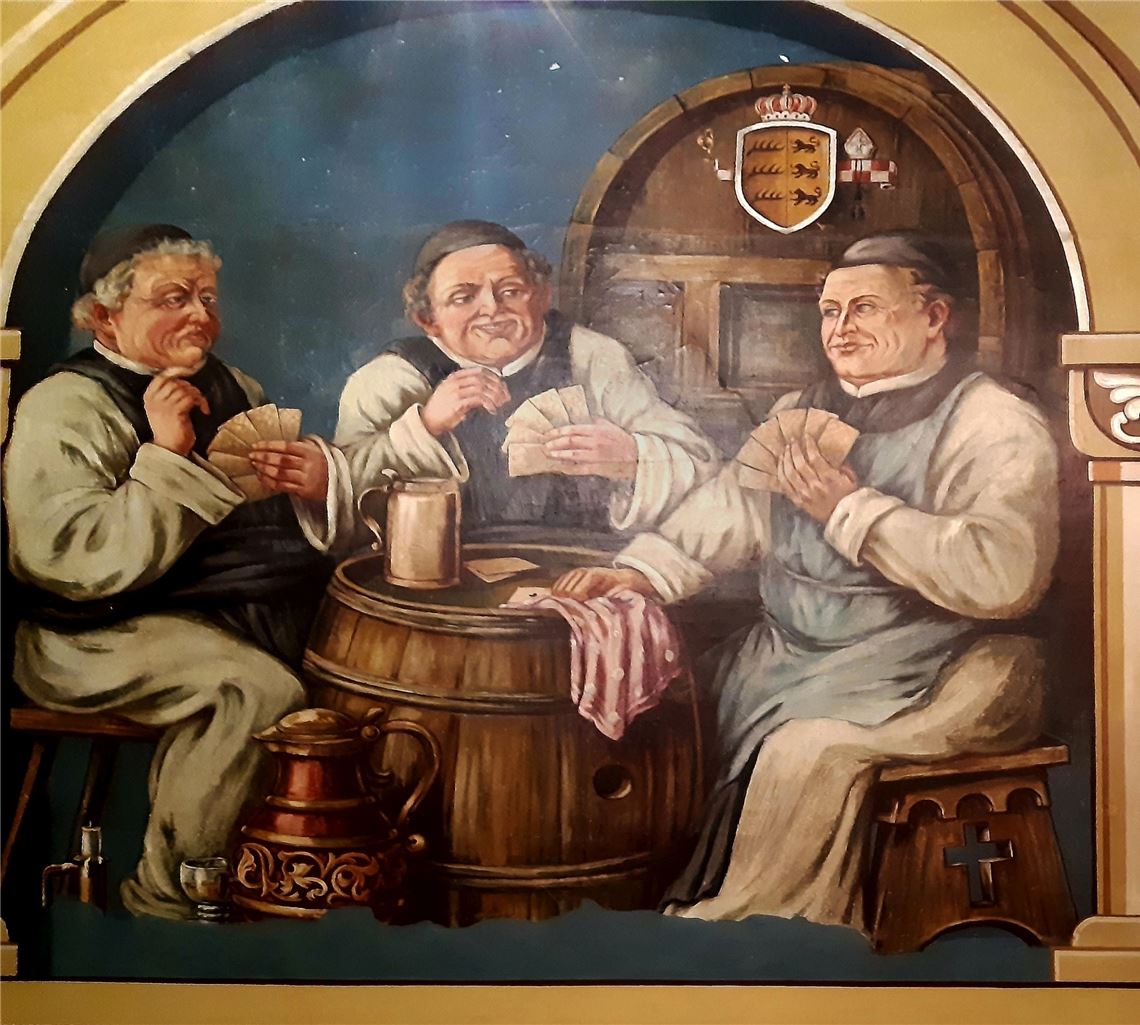 Wandmalerei im Korridor des Infozentrums.ssg/Petra Mohr