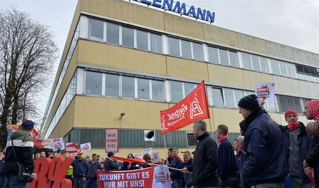 Warnstreik bei Witzenmann. Foto: privat