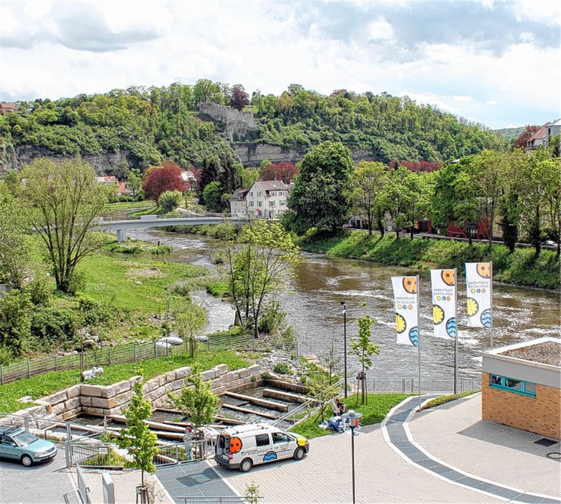 Warten auf den Startschuss: die Enzgärten wenige Tage vor der Eröffnung.