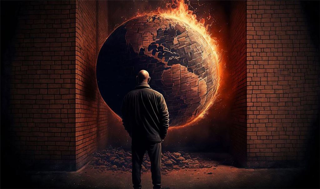 Warum? Der Planet glüht und brennt, doch die Menschheit schaut nur teilnahmslos auf das Geschene, das sie selbst in den Untergang treiben wird.