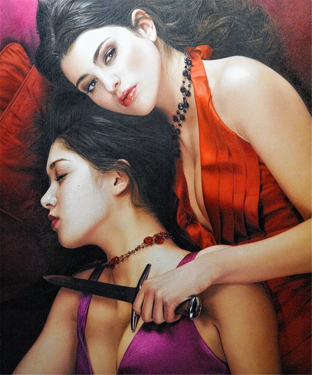 Was willst du mit dem Dolche, sprich! Vieles ist denkbar, damit spielt der Maler Philipp Weber, der zu den Künstlern gehört, die im Rahmen der Sammlung „Jutta und Manfred Heinrich“ im Maulbronner Schafhof 2 gezeigt werden. Die Museumsmacher arbeiten derzeit an einer besseren Positionierung ihres Hauses in der Kulturlandschaft zwischen Stuttgart und Karlsruhe. Archivfotos: Fotomoment