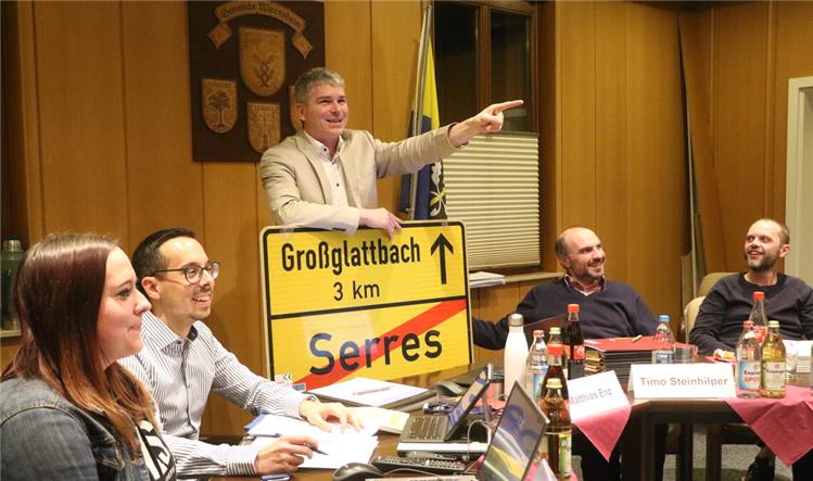 Town signs go under the hammer