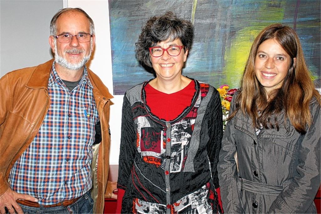 Wechsel beim VBE: Peter Krüger (v. li.), Ursula Butscher-Zahn und Lena Eger. 