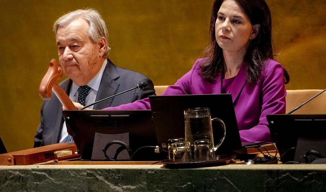 Wechselte vom Auswärtigen Amt zu den Vereinten Nationen: Grünen-Politikerin Annalena Baerbock. (Archivbild)