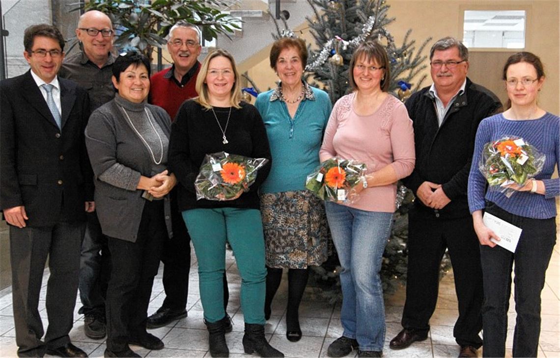 Weihnachtsfeier mit Ehrungen