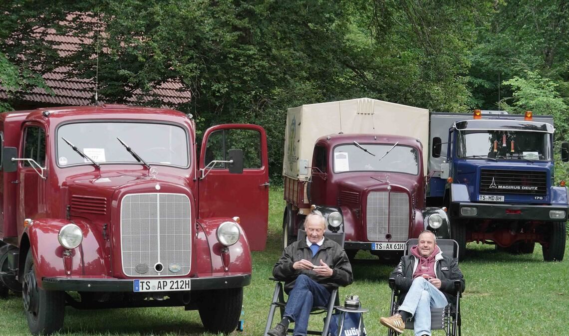 Weitere Bilder vom Lkw-Oldtimertreffen auf der Schwäbischen Alb.
