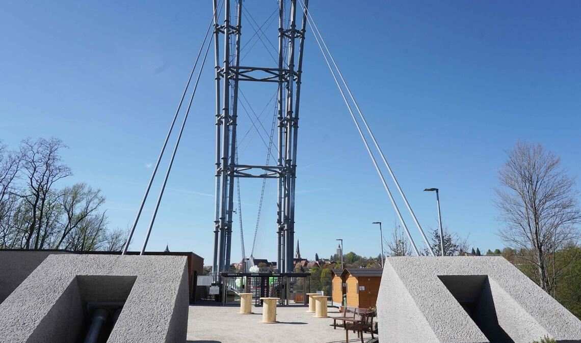Weitere Impressionen von der neuen Brücke in Rottweil.