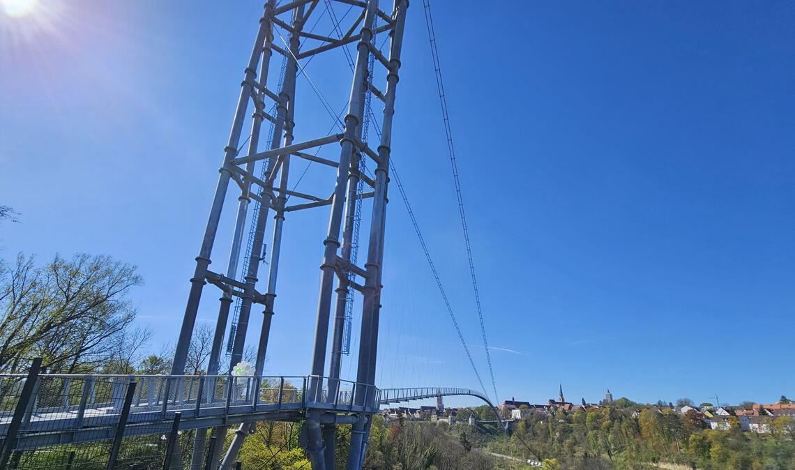 Weitere Impressionen von der neuen Brücke in Rottweil.