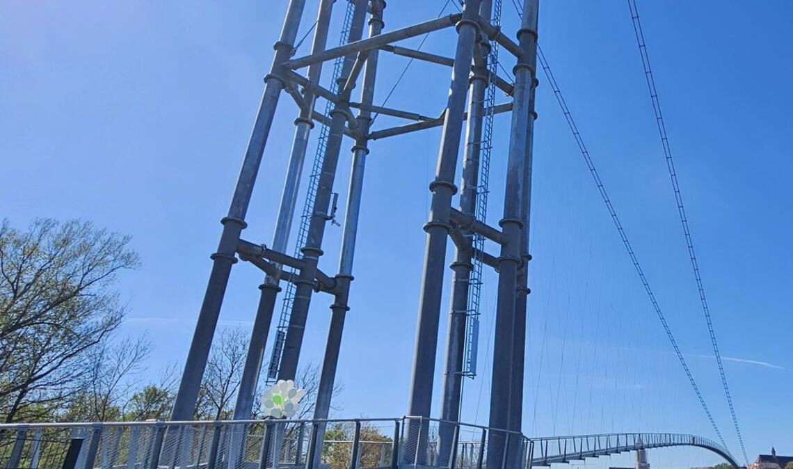Weitere Impressionen von der neuen Brücke in Rottweil.