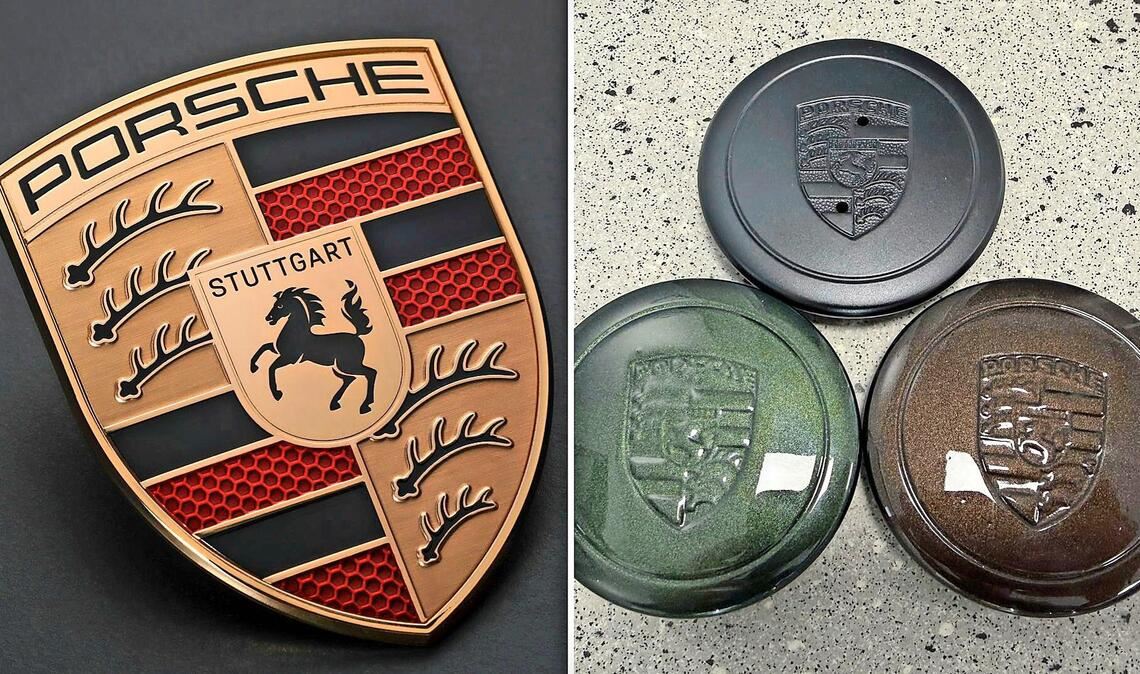 Weltbekannt: das Wappen des Sportwagenherstellers Porsche. Es ist auch auf Nabendeckeln zu sehen, um die es nun vor dem Stuttgarter Landgericht ging.