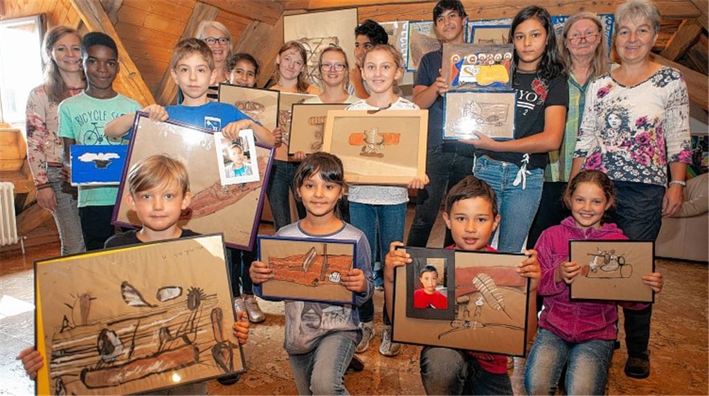 Kinder beweisen künstlerische Kreativität
