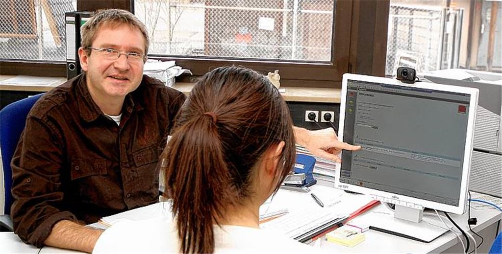 Weniger Bürokratie: Sachgebietsleiter Wolfgang Fischer und seine Kollegen vom Jobcenter Mühlacker gewährleisten den Hartz-IV-Empfängern eine Betreuung aus einer Hand.