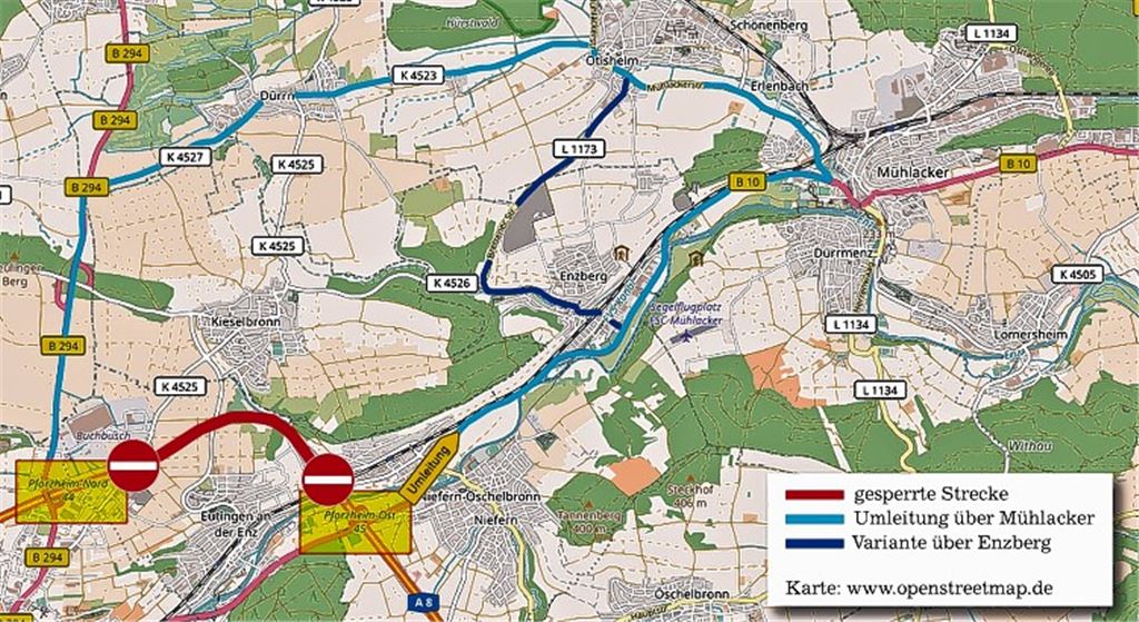 Debatte um A8-Umleitung ist eröffnet