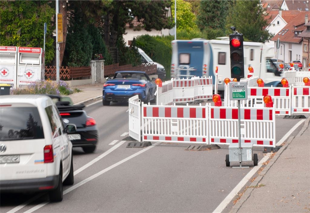 Wer derzeit in Lienzingen unterwegs ist, braucht mitunter Geduld. Foto: Fotomoment