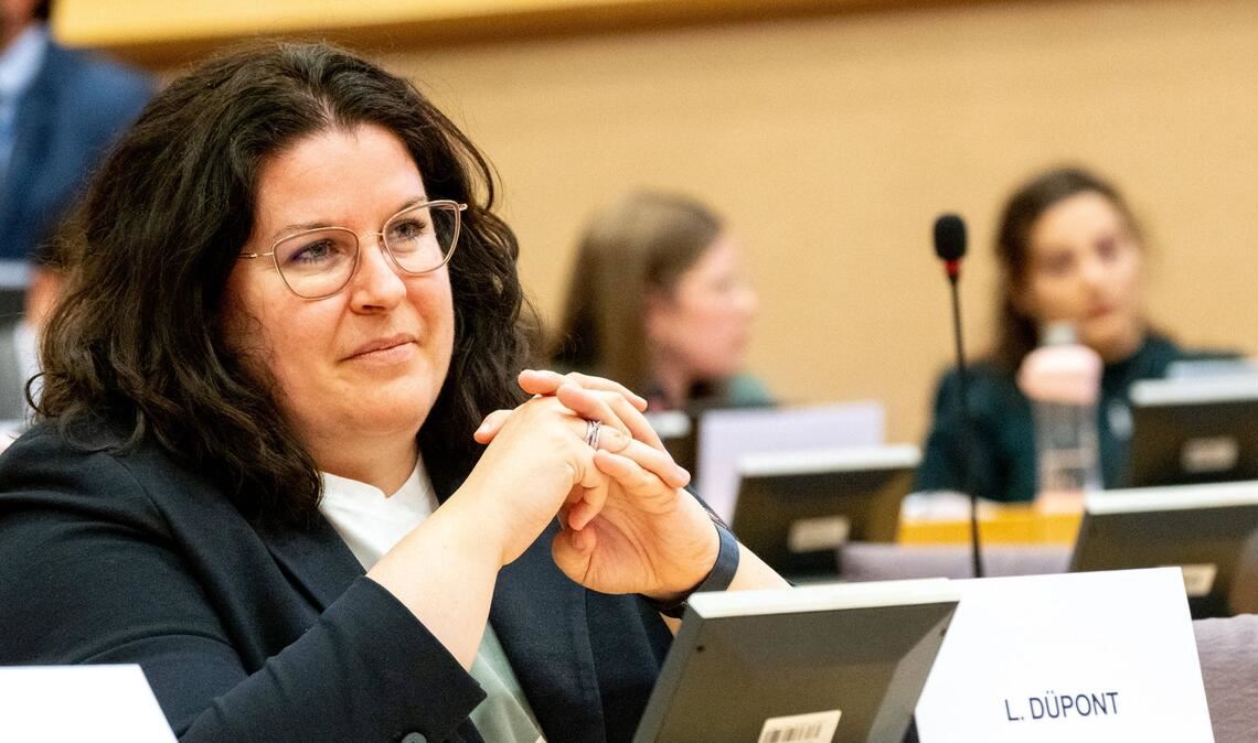„Wer kein Bleiberecht hat, muss die Europäische Union wieder verlassen“, sagt die  CDU-Europaabgeordnete Lena Düpont.