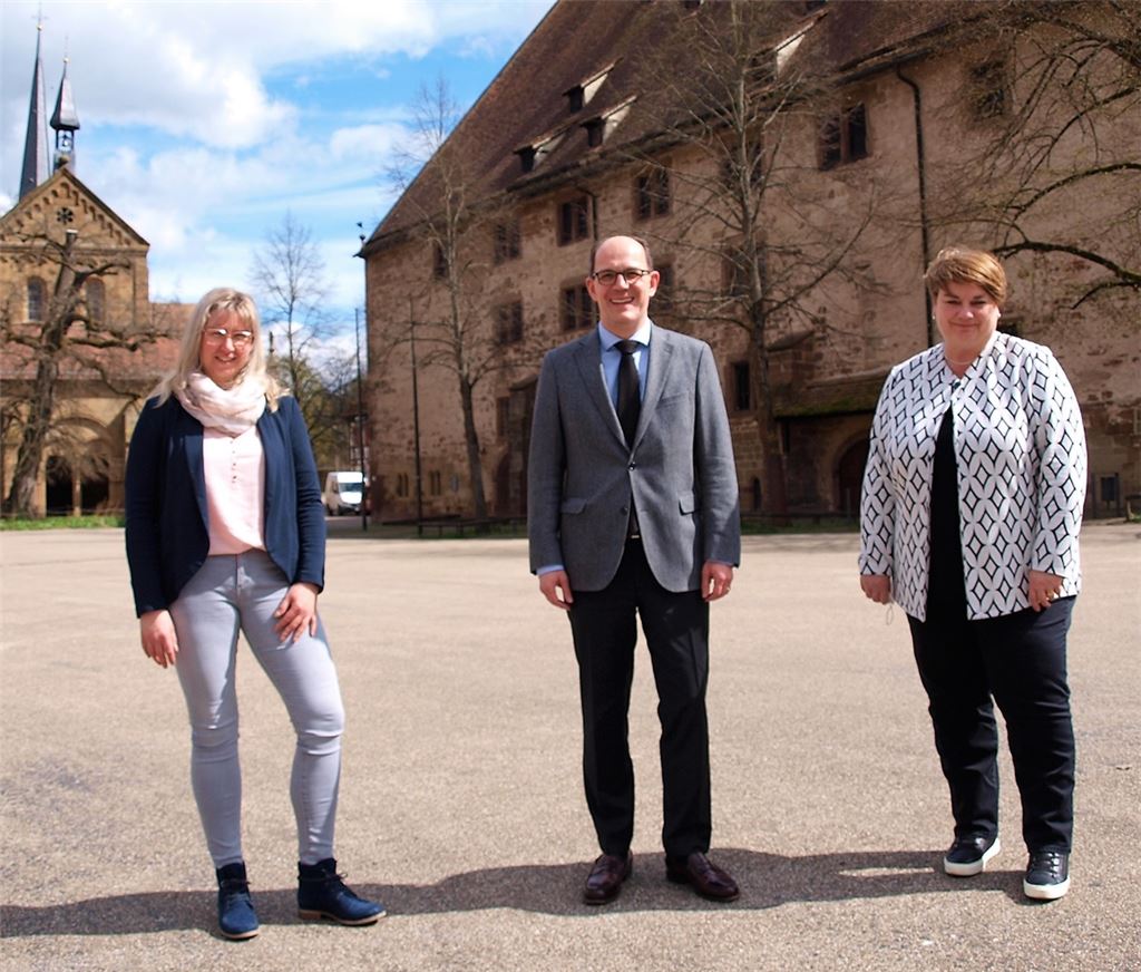 Werben fürs Kloster: Alexandra Müller (li.), Frank Krawczyk und Petra Pechacek. Foto: fi