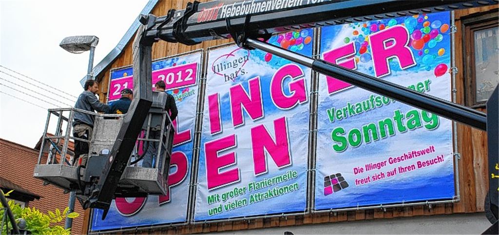 Werbung für den 14. Illinger VK Open: Am 21. Oktober steht die Stromberggemeinde ganz im Zeichen des verkaufsoffenen Sonntags.