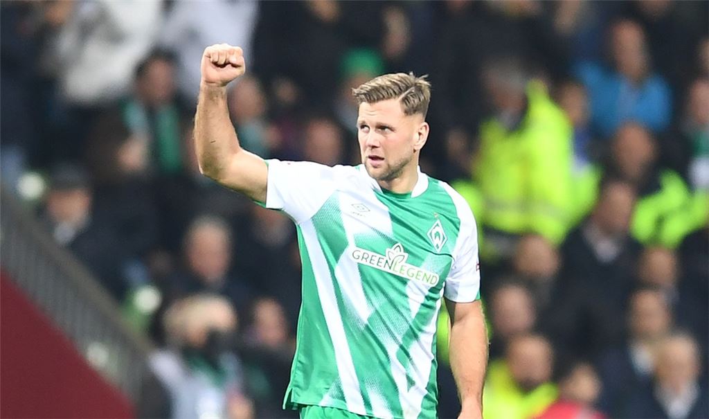 Werders Niclas Füllkrug jubelt über sein Tor zum 1:0.