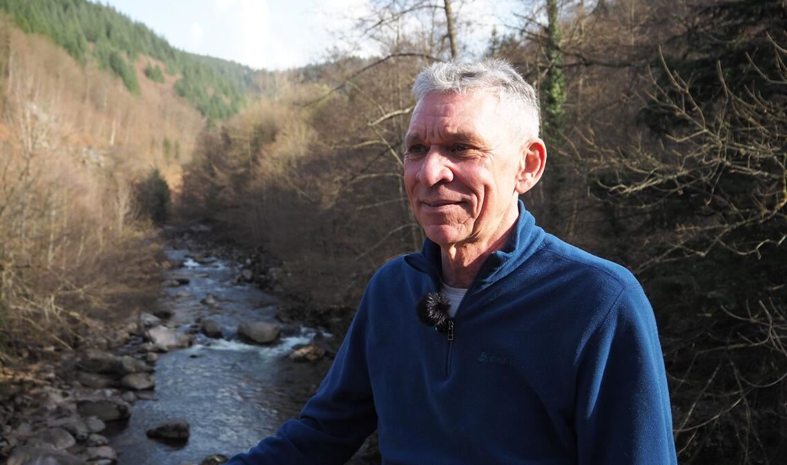 Werner Dautner an seiner Lieblingsstelle: Hier erinnert ihn die Murg an einen skandinavischen Gebirgsfluss