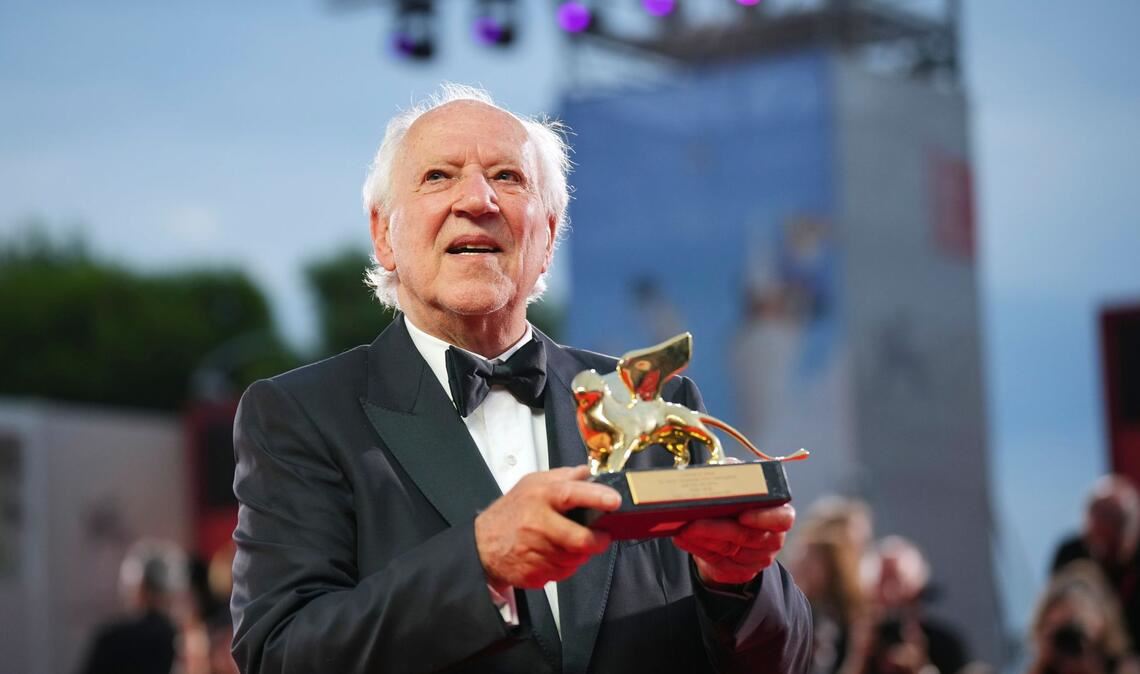 Bilder des Tages Werner Herzog, Träger des Goldenen Löwen für sein Lebenswerk, bei der Eröffnungsfeier und der Premiere des Films "La Grazia" während der 82. Ausgabe der Filmfestspiele von Venedig.