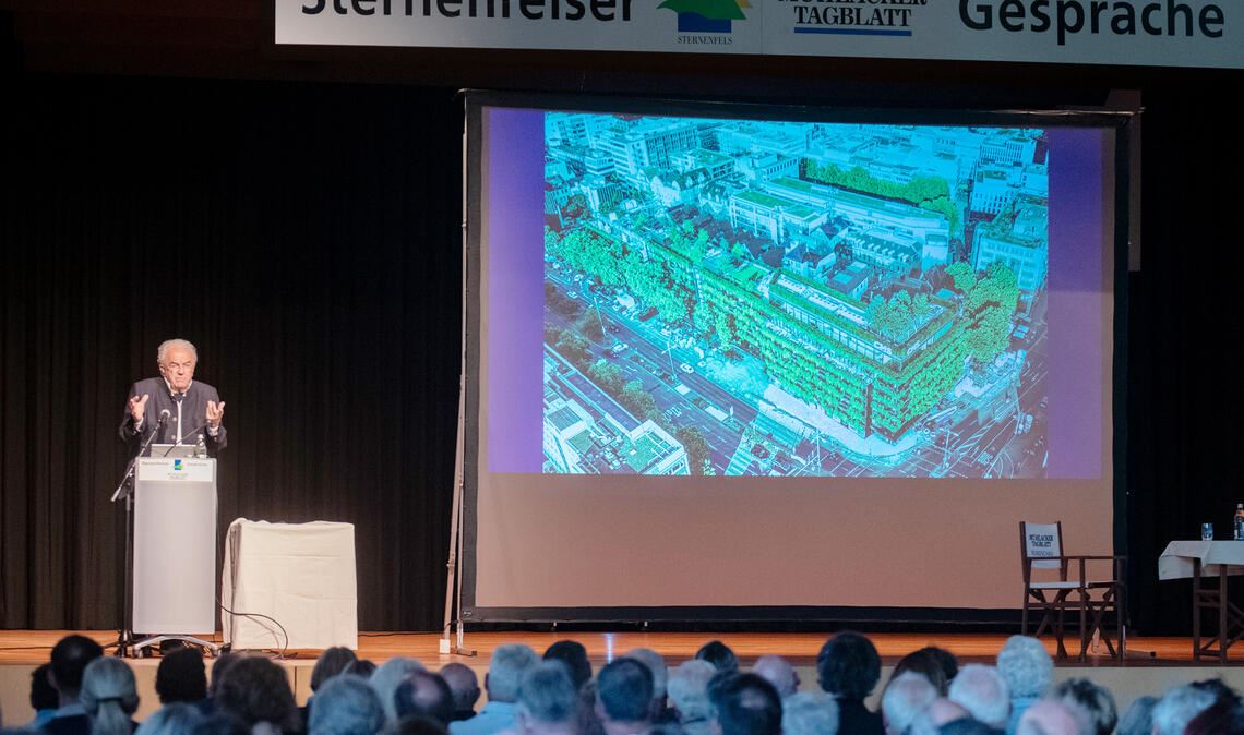 Werner Sobek ist der 46. Gast der „Sternenfelser Gespräche“. Fotos: Fotomoment