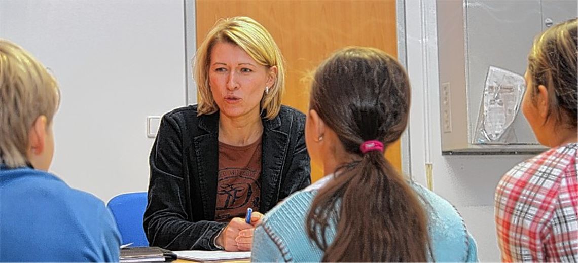 Wichtige Rolle: Wie ihre vier Kollegen an anderen Schulen ist Lidia Kirschner, Schulsozialarbeiterin an der Schiller-Grundschule, eine wichtige Ansprechpartnerin bei allen Sorgen und Nöten.