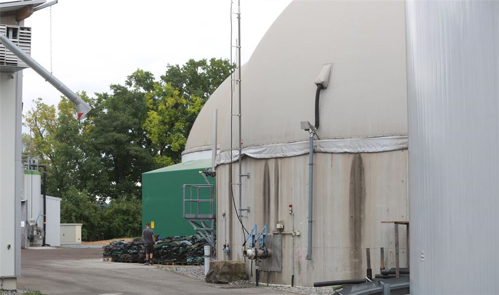 Wichtiger Faktor: die Biomethananlage der Stadtwerke in den „Waldäckern“. Foto: Archiv