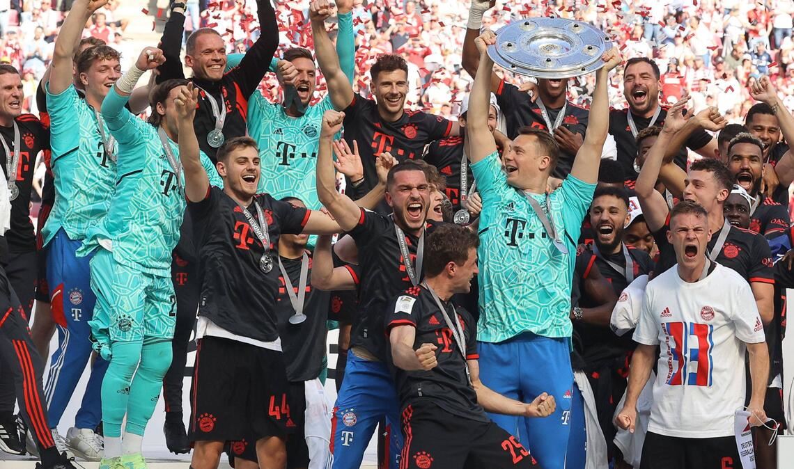 Wieder Meister: Profis des FC Bayern München.