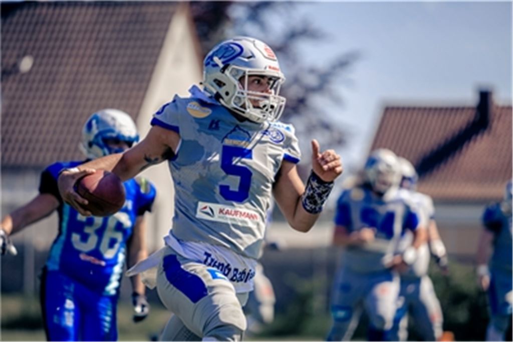 Wilddogs-Quarterback José Tabora in Aktion. Foto: J. Hanser