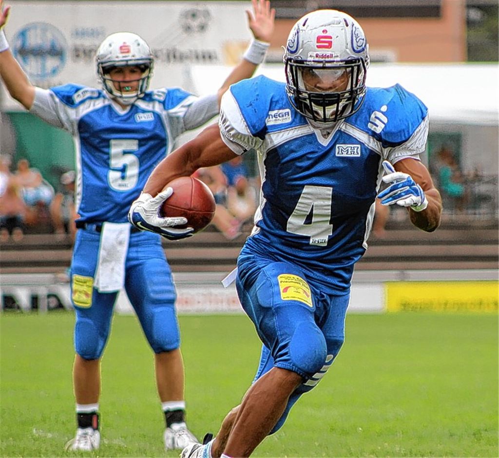 Wilddogs-Runningback William Lopes erzielt den finalen Touchdown.