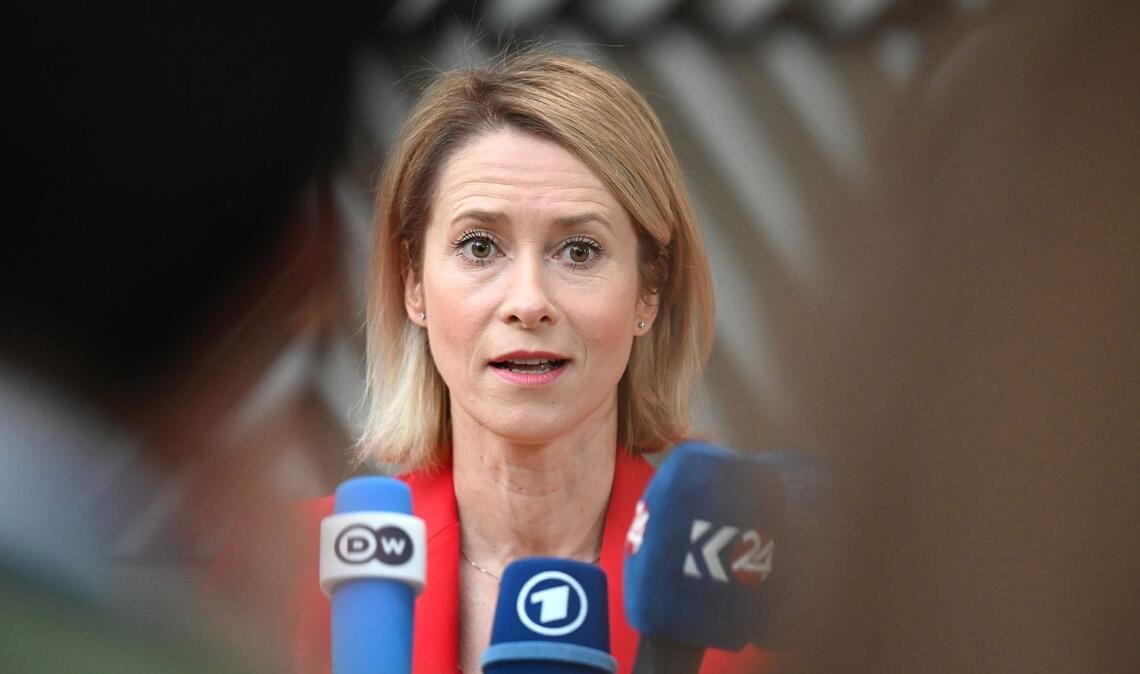 Will mit der EU-Kommission nun auch Handelssanktionen vorbereiten: EU-Chefdiplomatin Kaja Kallas.