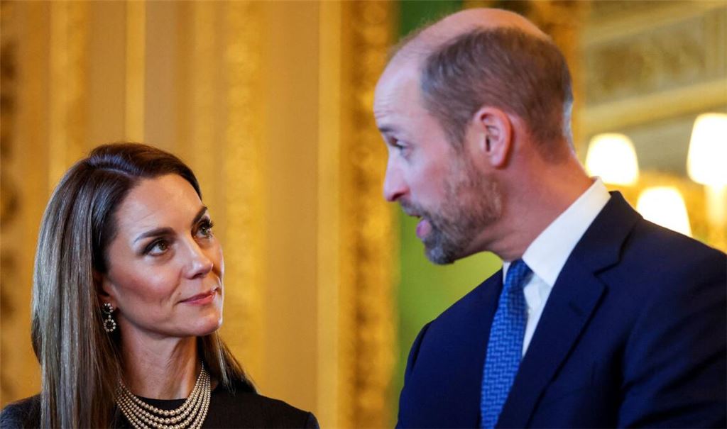William und Kate zeigen sich besorgt (Archivbild).