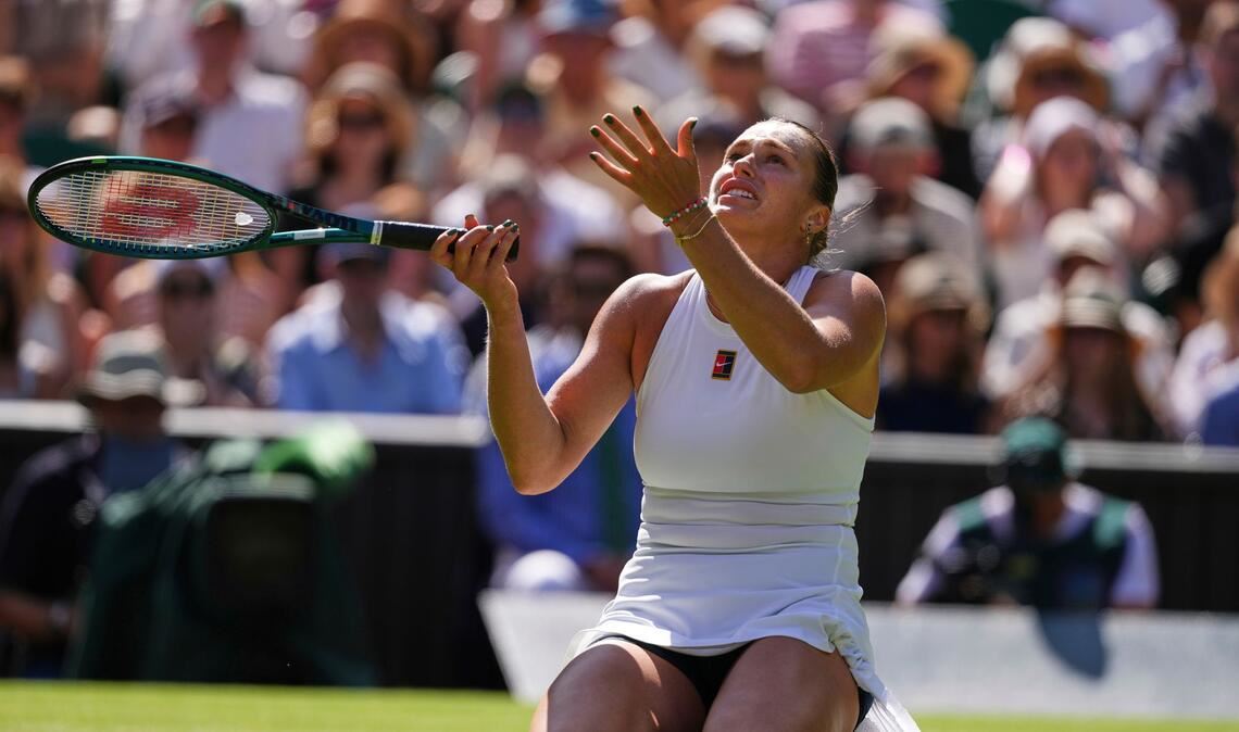 Wimbledon war noch nicht ihr Turnier: Der Titel fehlt Aryna Sabalenka noch. (Archivbild)