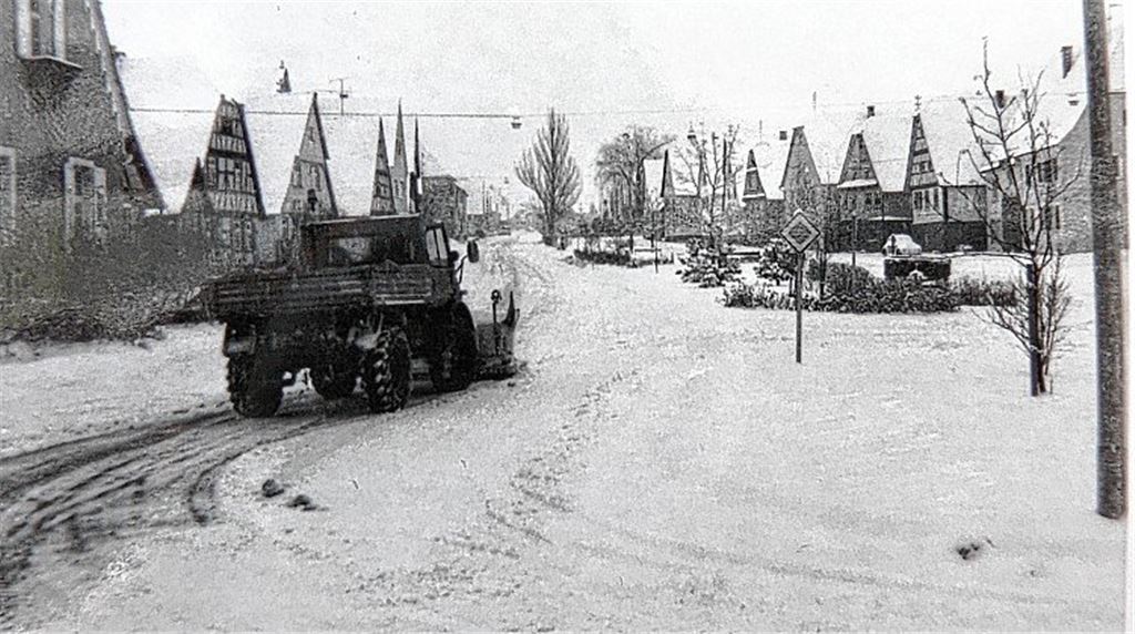Winterliches Silvester vor 40 Jahren