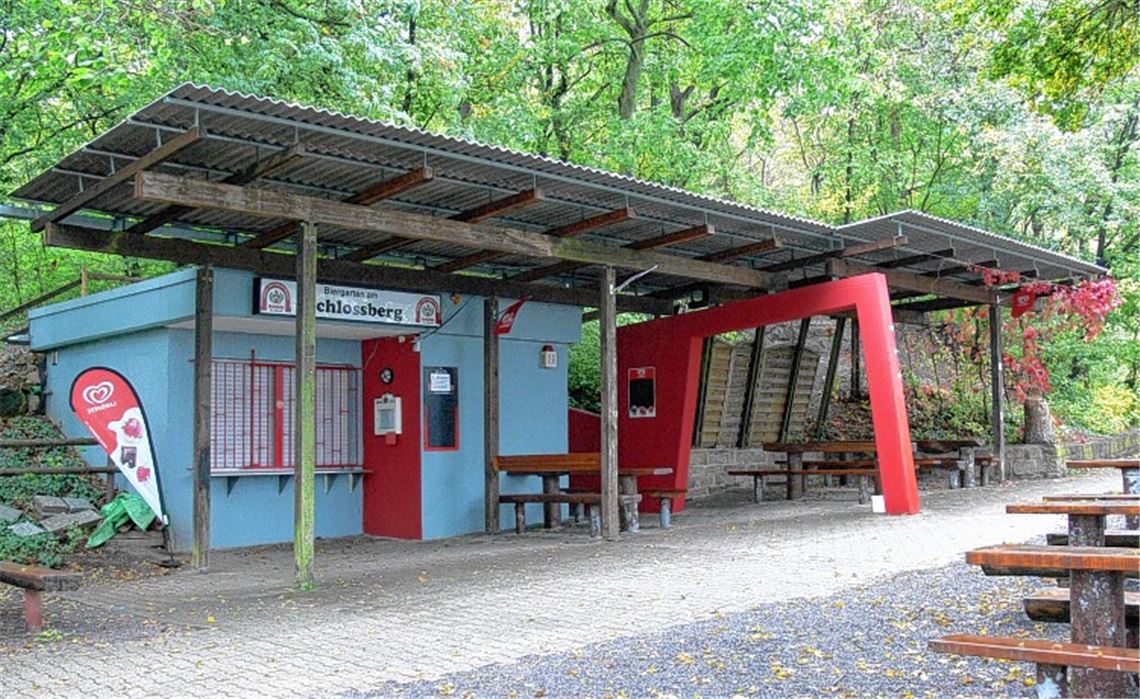 Wird bald sein Gesicht verändern: der Kiosk auf dem Sternenfelser Schloßberg.