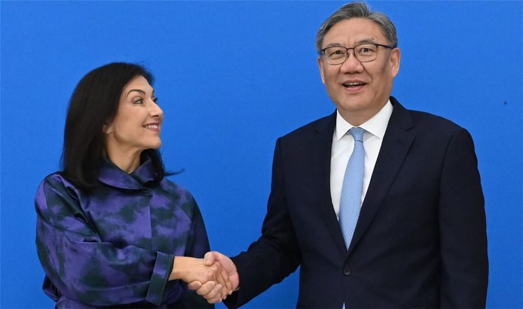 Wirtschaftsministerin Reiche traf Chinas Handelsminister Wang.