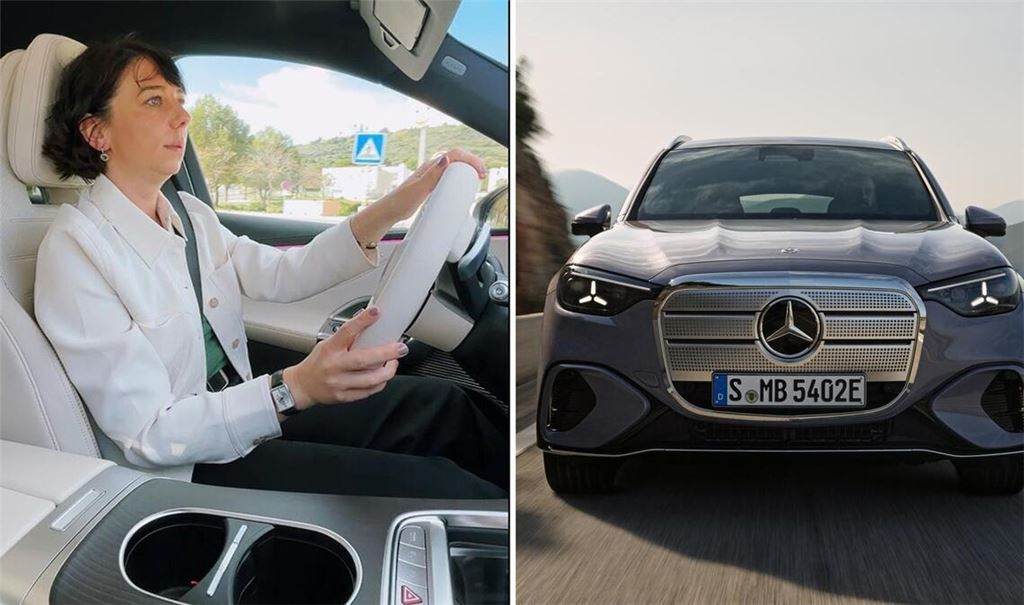 Wirtschaftsredakteurin Veronika Kanzler testet den neuen elektrischen Mercedes GLC.