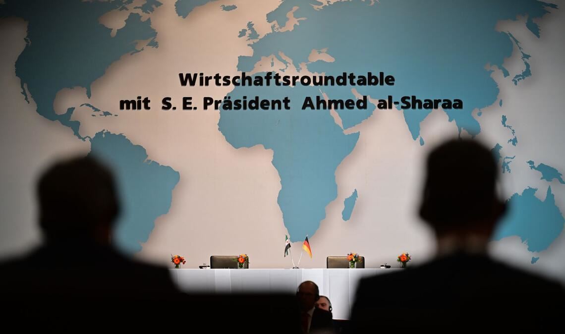 Wirtschaftsroundtable mit Syriens Übergangspräsident