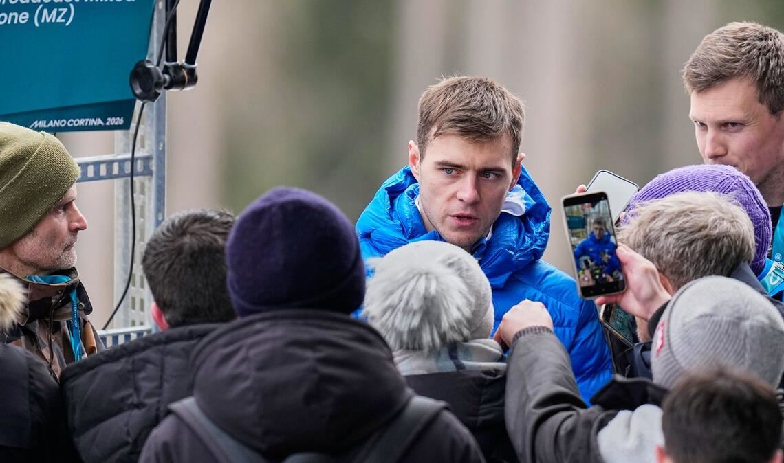 Wladyslaw Heraskewytsch sprach nach dem Training mit Journalisten.