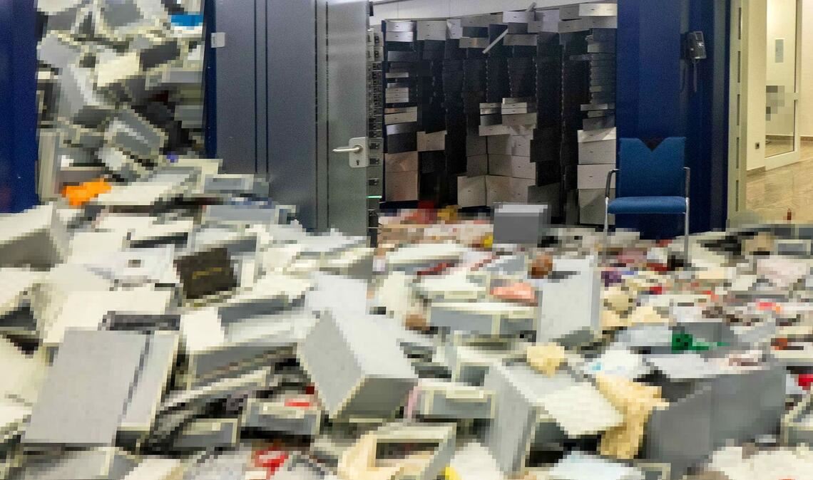 Wochenlange Suche nach der Nadel im Heuhaufen - jetzt ist der Tresorraum wieder frei