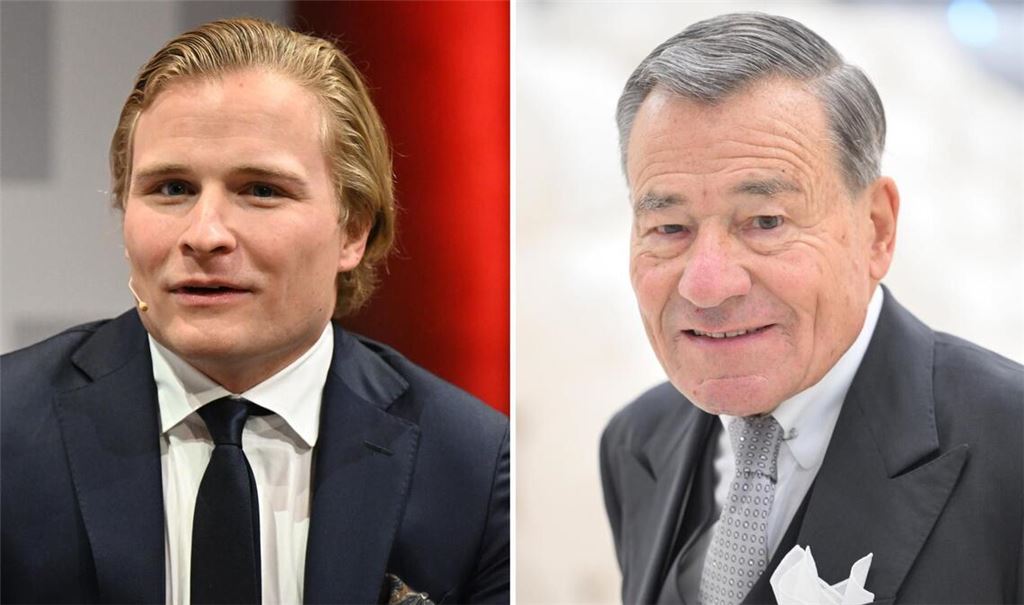 Wolfgang Grupp junior (li.) und sein Vater, von dem er gemeinsam mit Schwester Bonita Grupp die Geschäftsführung des Textilunternehmens Trigema übernommen hat.